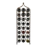 thumbnail of Biscottini Portabottiglie per vino - Cantinetta porta bottiglie vino metallo - Espositore vino 24 bottiglie - Portabottiglie ferro battuto 106x36 cm