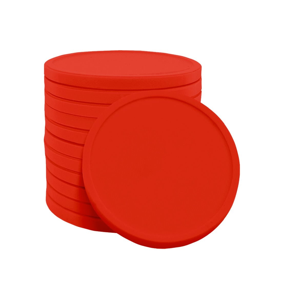 CombiCraft  biologisch abbaubare Wertmarken Rot - Durchmesser 29mm - 1000 Stück