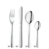 thumbnail of Beckmann & Rommerskirchen RIVA  Besteckset, Edelstahl 18/0, 24-teilig