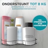thumbnail of HGMD Duschregal Eckmodell - Schwarz - Bis zu 8 kg - Befestigung ohne Bohren oder mit Schrauben - Inklusive Anleitung