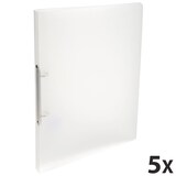 thumbnail of Exacompta - Réf. 54160E - Carton de 25 classeurs souples translucide - 2 anneaux 15 mm - Dos 20 mm -  32 x 25 cm - A4 - Incolore