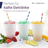 thumbnail of Inoverse 100 stk Trinkbecher, 300ml Plastikbecher, Weiß Einwegbecher 0,3l