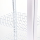 thumbnail of Cleiton® Vitrina Pastelera Expositora Refrigerada Vertical 4 Estantes 1 Puerta Blanca 230 Litros Ventilada | Vitrina de Suelo Cristal Recto