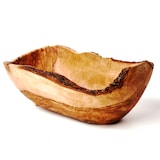 thumbnail of Obstschale oval aus Olivenholz mit Naturrand 30 cm