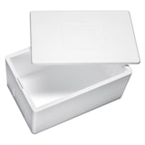 thumbnail of 2x Isolierboxen mit Deckel aus Styropor EPS 630 x 410 x 290 mm 47 Liter