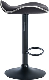 thumbnail of Décoshop26 - Barhocker x1 ergonomischer Sitz aus schwarzem PVC schwarzes Metallgestell in Trompetenform 10_0005383