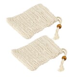 thumbnail of Lot de 2 sacs à savons solides en sisal Fackelmann Tecno