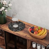 thumbnail of Aparador de cocina industrial mueble buffet auxiliar con 6 estantes abiertos porta copas y estante ajustable para bar comedor 120x40x76 cm