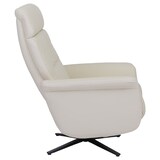 thumbnail of Relaxsessel HWC-L10, TV-Sessel Liegesessel, Liegefunktion drehbar, elektrisch verstellbar Voll-Leder ~ creme-weiß