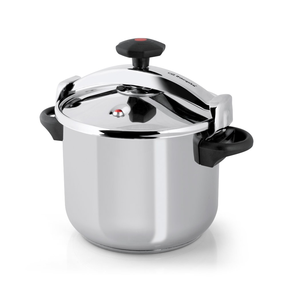Orbegozo olla a presión acero inoxidable HPL 8070, 8 L, triple sistema de seguridad, regulación presión, apta todo tipo de fuegos, diámetro 24 cm