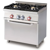 thumbnail of Cucina mista 2 fuochi con forno elettrico statico e grill. Misure 80x60 h90 cm. Modello CF2-68GEM