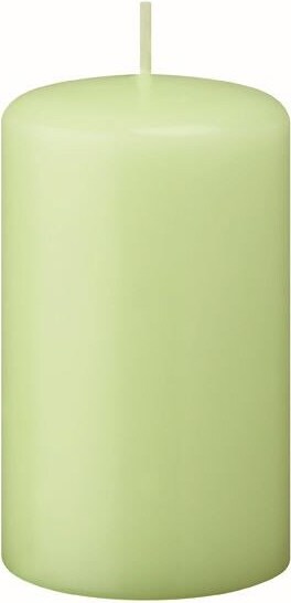 Flachkopf-Stumpenkerzen Kiwi Hellgrün 150 x Ø 70 mm, 12 Stück
