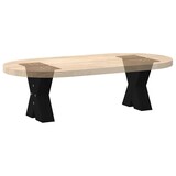 thumbnail of vidaXL Couchtischbeine X-Form 2 Stk. Schwarz 40x(30-31) cm Stahl