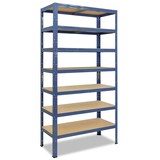 thumbnail of shelfplaza HOME 230x45x40 cm Schwerlastregal in blau mit 7 Böden und 125 kg Traglast pro Boden