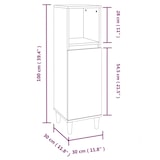 thumbnail of vidaXL Badschrank Braun Eichen-Optik 30x30x100 cm Holzwerkstoff