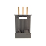 thumbnail of Juego de herramientas para chimenea de 3 piezas en acero y madera - Juego 3 L