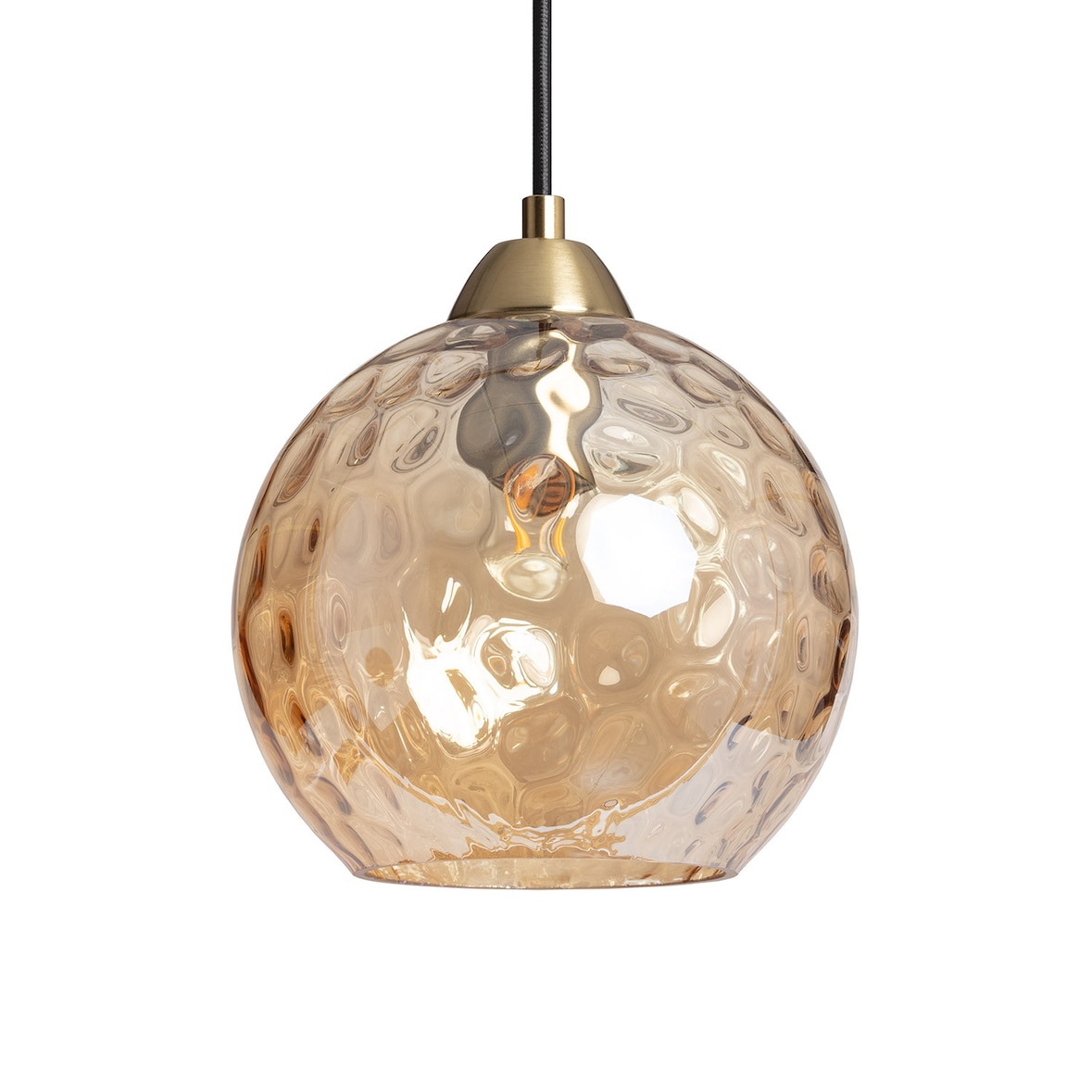 Ledkia Lámpara Colgante Cristal Cornelio Ámbar