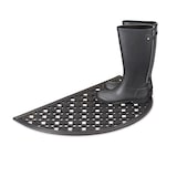 thumbnail of Relaxdays Fußabtreter halbrund, Gummi, rutschfest, witterungsbeständig, Türvorleger für Flur/Balkon/Terrasse, Schwarz