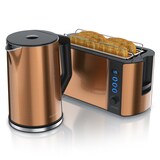 thumbnail of Arendo Frühstücksset 2-teilig, 1,5L Wasserkocher Edelstahl, 1500W Langschlitz Toaster FRUKOST, Kupfer