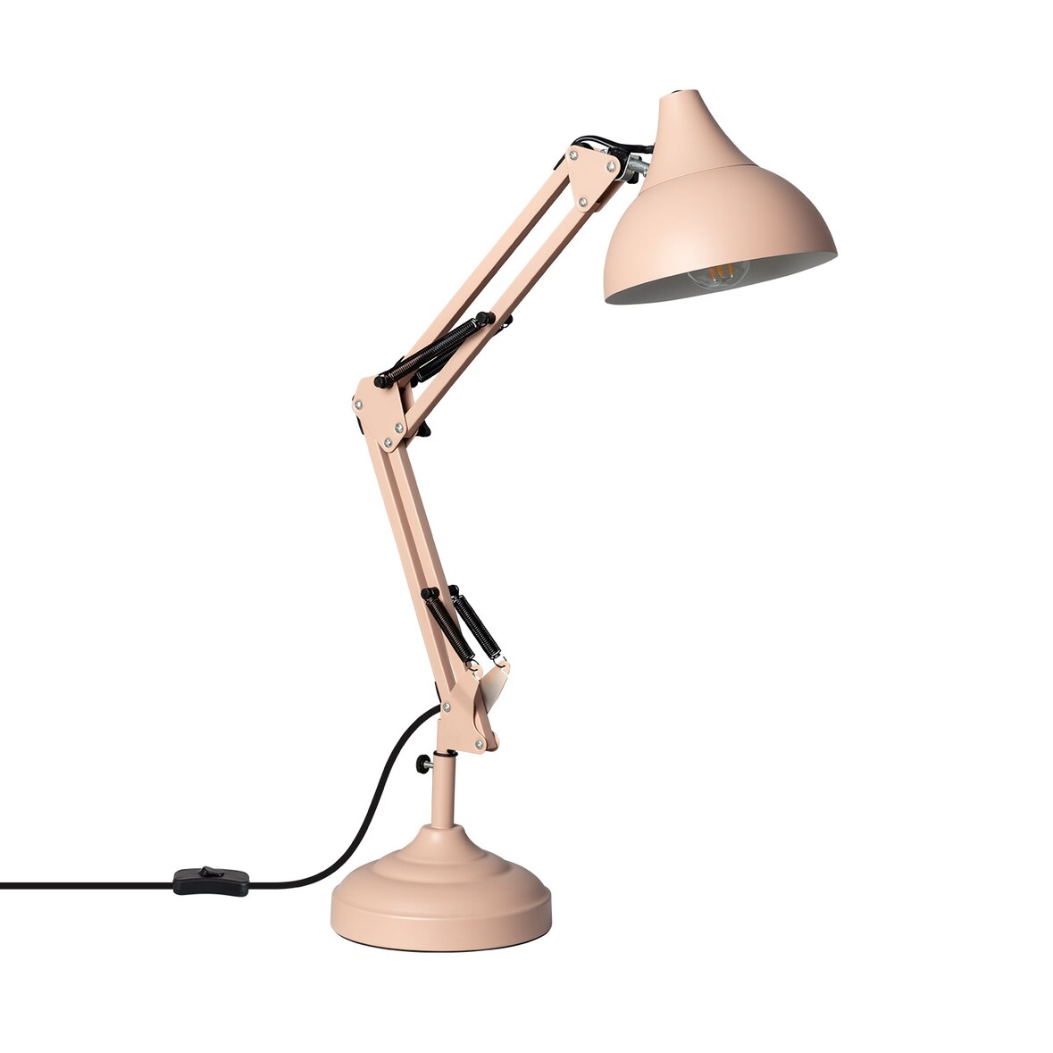 Ledkia Lámpara Flexo Escritorio Metal Ceres Rosa