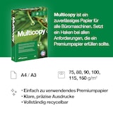 thumbnail of Multicopy Paper – hochwertiges weißes Büropapier, Box mit 5 Ries (2500 Blatt), A4, 100 g/m², ColorLok®-Technologie für hervorragende Druckqualität