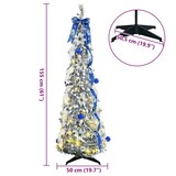thumbnail of vidaXL Künstlicher Weihnachtsbaum mit 100 LEDs Weiß 150 cm PVC