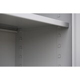 thumbnail of Lüllmann® Flügeltürenschrank, 3 OH, 1200 x 800 x 383 mm, lichtgrau/feuerrot