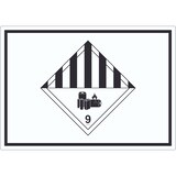 thumbnail of Aufkleber Achtung Lithiumbatterien Symbol Gefahrgutklasse 9a A0 (841x1189mm)