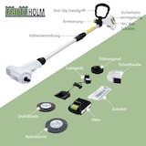 thumbnail of Akku Fugenreiniger 20V inkl. Akku 2.0Ah wechselbare Fugenbürsten Teleskopstiel