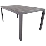 thumbnail of Garten-Esstisch, Kunststoff in Schiefer-Grau, 160 x 90 cm, Gestell Alu Schiefer-Grau, 74,5 cm Höhe, rechteckiger Outdoor-Tisch, Raburg Jerry XL