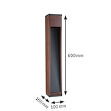 thumbnail of Paulmann Pollerleuchte Trabia IP44 eckig 600mm 3000K 3,5W 230lm 230V 38° Holz GU10 Holz 94678