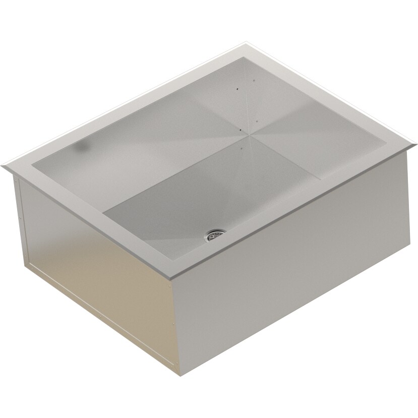 HAGOLA Edelstahlwanne Aargau, mit Auflagerand, 730 x 290 x 610 mm