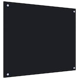thumbnail of vidaXL Küchenrückwand Schwarz 70x60 cm Hartglas