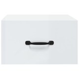 thumbnail of Tables de chevet murales 2 pcs Blanc brillant 35x35x20 cm