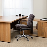 thumbnail of Bürostuhl / Chefsessel VILLA 10 Nappaleder braun hjh OFFICE