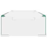 thumbnail of vidaXL TV-Tisch/Bildschirmerhöhung Glas Transparent 60x25x11 cm