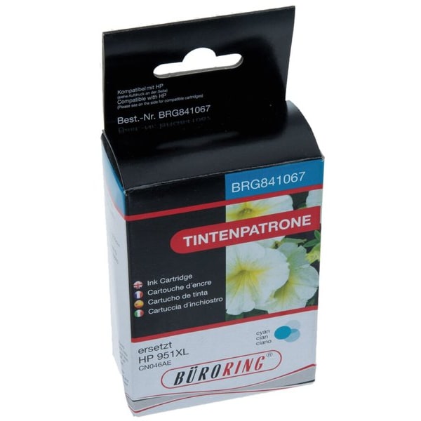 Tintenpatrone 951XL cyan, ersetzt HP CN046AE, Inhalt: 25 ml