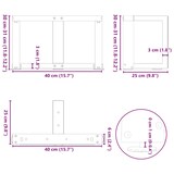 thumbnail of Helloshop26 - Set aus 2 T-förmigen Couchtischbeinen 40 x 25 x 30 cm modernes Design mit verstellbaren Füßen schwarzer Stahl 02_0057277