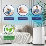 thumbnail of KLAMER Mobile Klimaanlage mit Abluftschlauch und Wassertank, 12000 BTU/h, 3-in-1 Klimagerät für Räume bis 35m², mit Luftentfeuchter, Kühlung und Vent…