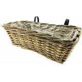 thumbnail of Balkonmand - Schuttingmand - Antiek Grijs - 42 x 22 x 15 cm - 2 stuks