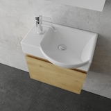 thumbnail of Alpenberger Gäste-WC Waschtisch mit Unterschrank | Waschbecken mit Waschbeckenunterschrank Vormontiert | Soft-Close-Funktion Badezimmermöbel Set