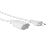 thumbnail of Perel Rallonge, H03VVH2-F 2G0.75, 1.8 m, 2.5 A/230 V, 625 W, fiche Euro type C, usage intérieur, PVC, blanc