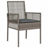 thumbnail of vidaXL Garten Essgruppe 5 pcs Grau Poly Rattan