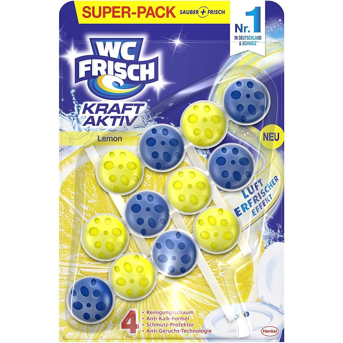 WC-Frisch Kraft Aktiv Duftspüler Lemon 150g WC-Reiniger Toilettenreiniger