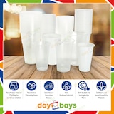 thumbnail of DayBays 72000 Stk. Trinkbecher 300ml Ø8cm Plastikbecher 0,3L transparent PP