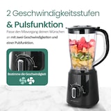 thumbnail of Emerio Blender 1.5L - Smoothie Maker met 2 Snelheden - RVS Messen en Vaatwasmachinebestendig - 500W - BL-124816.8 - Zwart