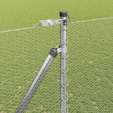 thumbnail of vidaXL Zaunpfosten Silber 50 x 1,5 m (13 mm Maschen) Stahl
