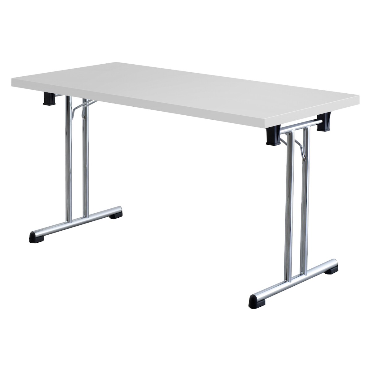 bümö Klapptisch grau 138 x 69 cm klappbar & stapelbar, klappbarer Schreibtisch, Klappschreibtisch, Tisch klappbar, Klappbarer Tisch, Klapptisch