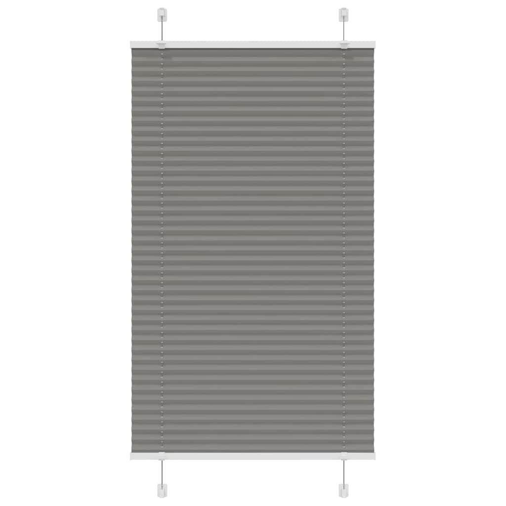 vidaXL Plissé rolgordijn 70x150 cm stofbreedte 69,4 cm antraciet