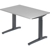 thumbnail of Schreibtisch C-Fuß 120x80cm Grau/Graphit